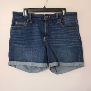 Cuffed Denim Shorts sz 12